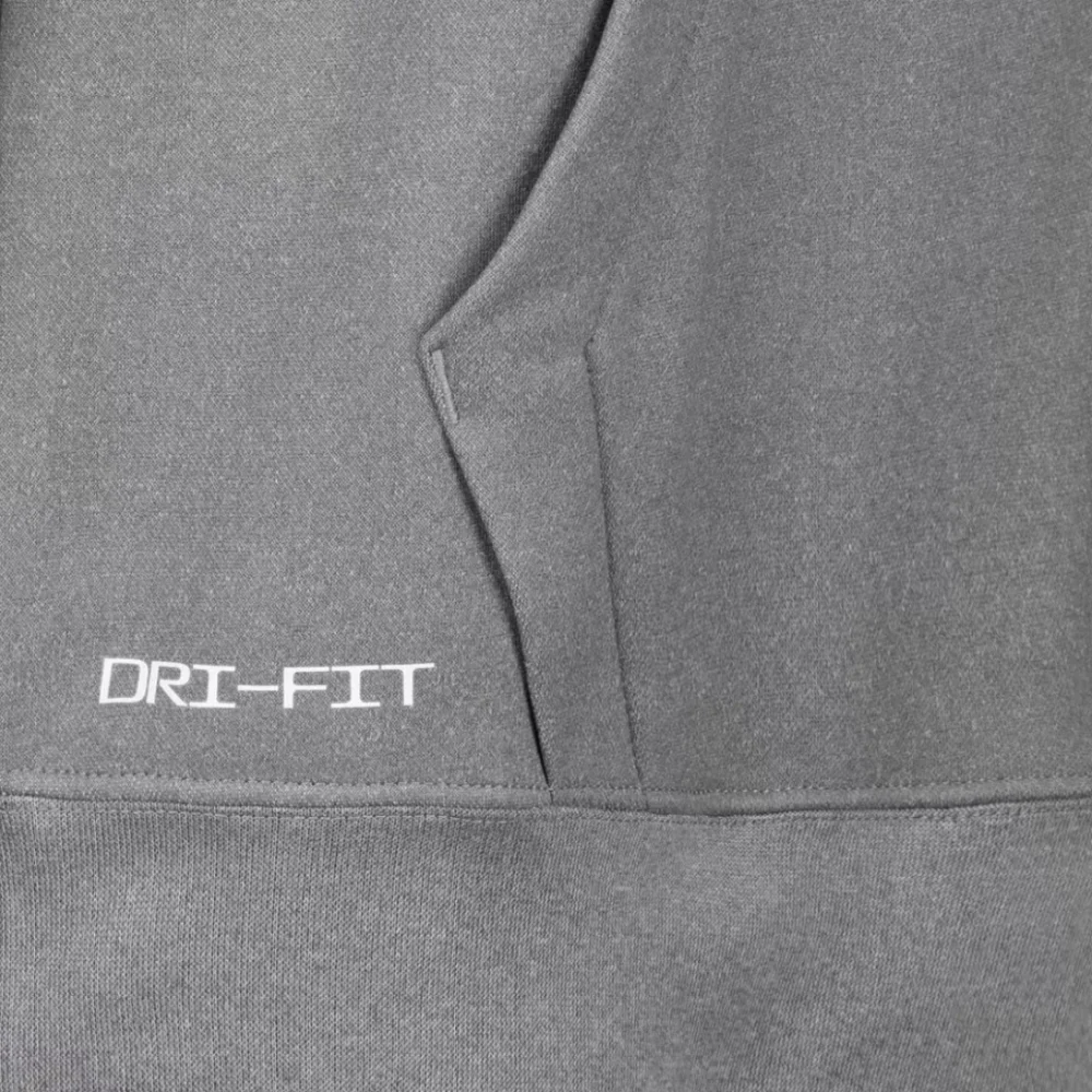 NWT Nike Air Jordan Boys Carbon Heather Core Performance Therma' Hoodie Size M